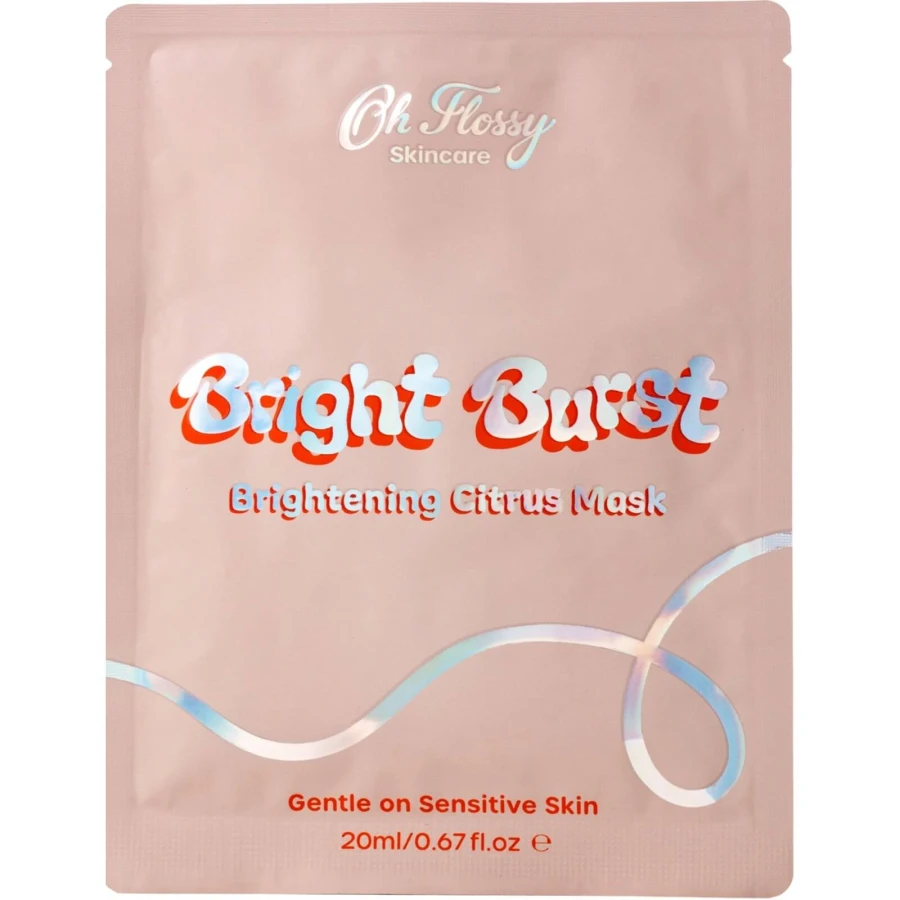 Nawilżająca maska w płachcie Bright Burst dla Dzieci i Nastolatków / Oh Flossy