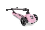 Highwaykick 3 LED Hulajnoga składana ze świecącymi kółkami 3+ Rose / Scootandride