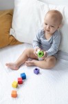 Klocki sensoryczne, interaktywne w woreczku / Plan Toys