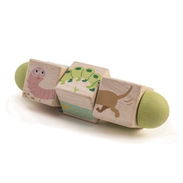 Drewniana układanka, twist - Zwierzątka / Tender Leaf Toys