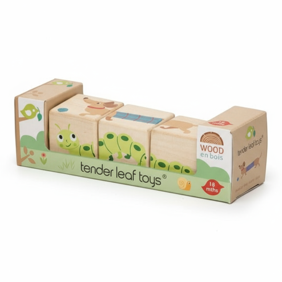 Drewniana układanka, twist - Zwierzątka / Tender Leaf Toys