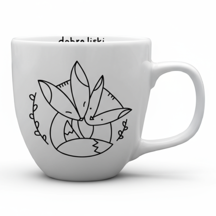 Porcelanowy kubek DOBRE LISKI 300ml / FOR.REST