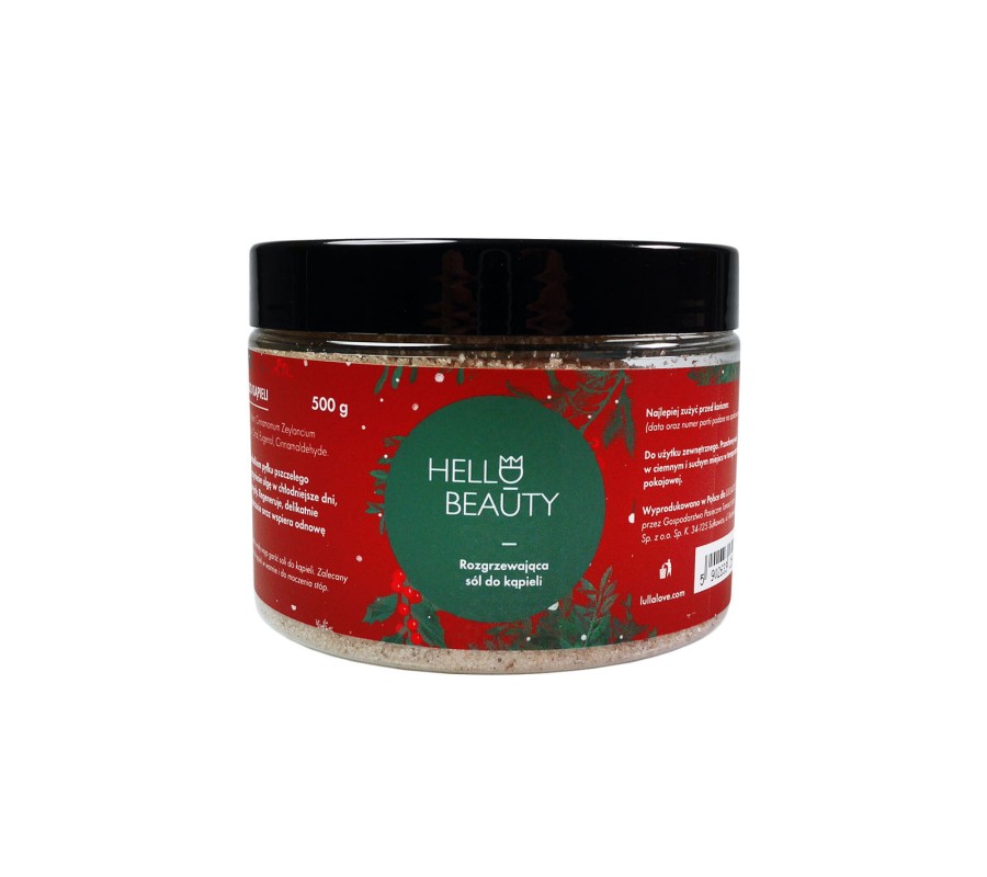 Rozgrzewająca sól do kąpieli 500g / Lullalove