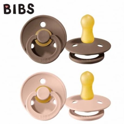 Smoczek Bibs - 2-pak BLUSH & DARK OAK