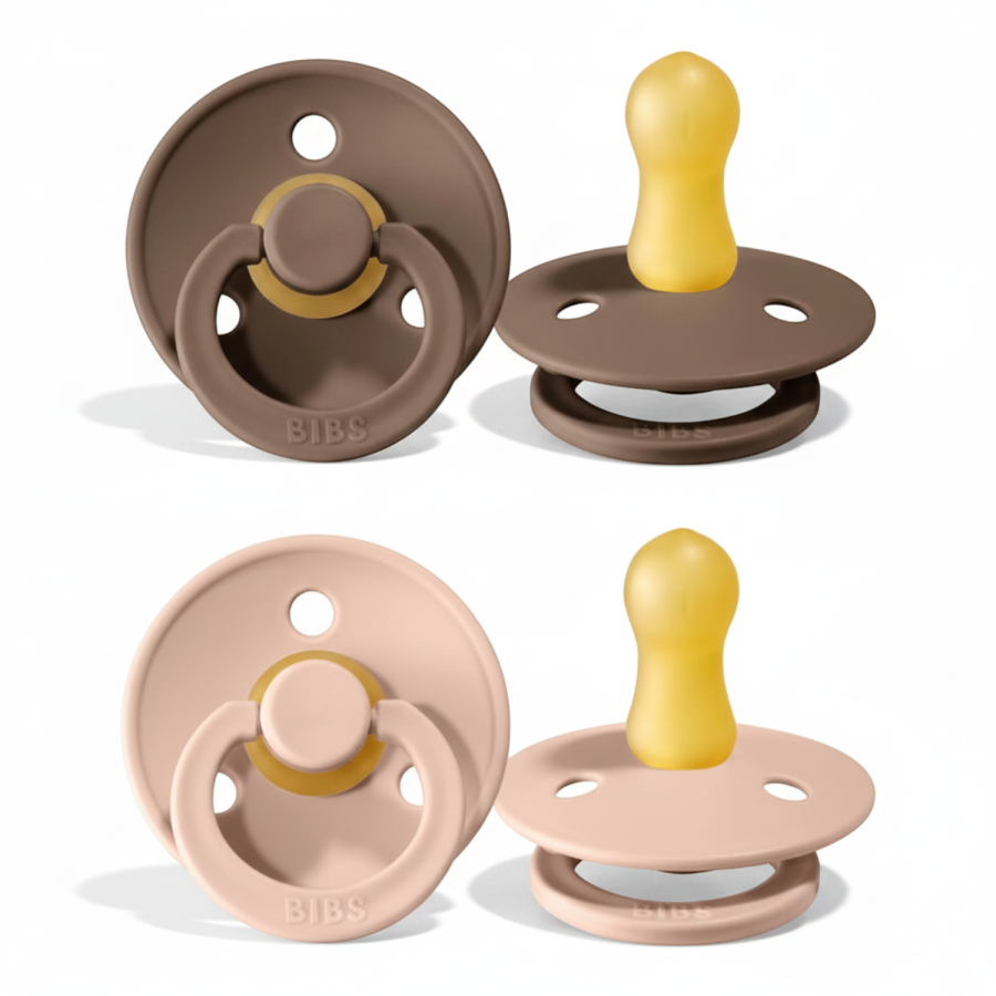 BIBS - 2-pak BLUSH & DARK OAK ROZMIARY