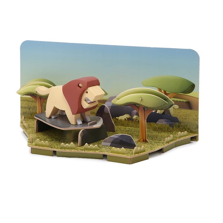 Magnetyczny Składany Lew / Halftoys
