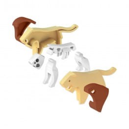 Magnetyczny Składany Lew / Halftoys