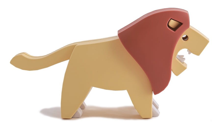 Magnetyczny Składany Lew / Halftoys