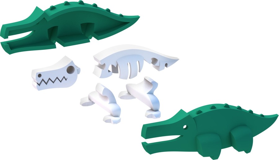 Magnetyczny Składany Krokodyl / Halftoys