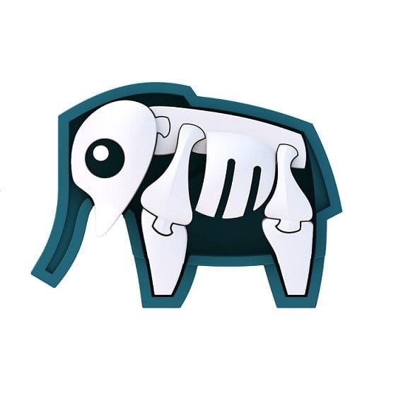 Magnetyczny Składany Słoń / Halftoys