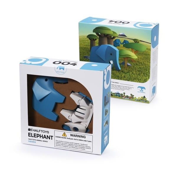 Magnetyczny Składany Słoń / Halftoys