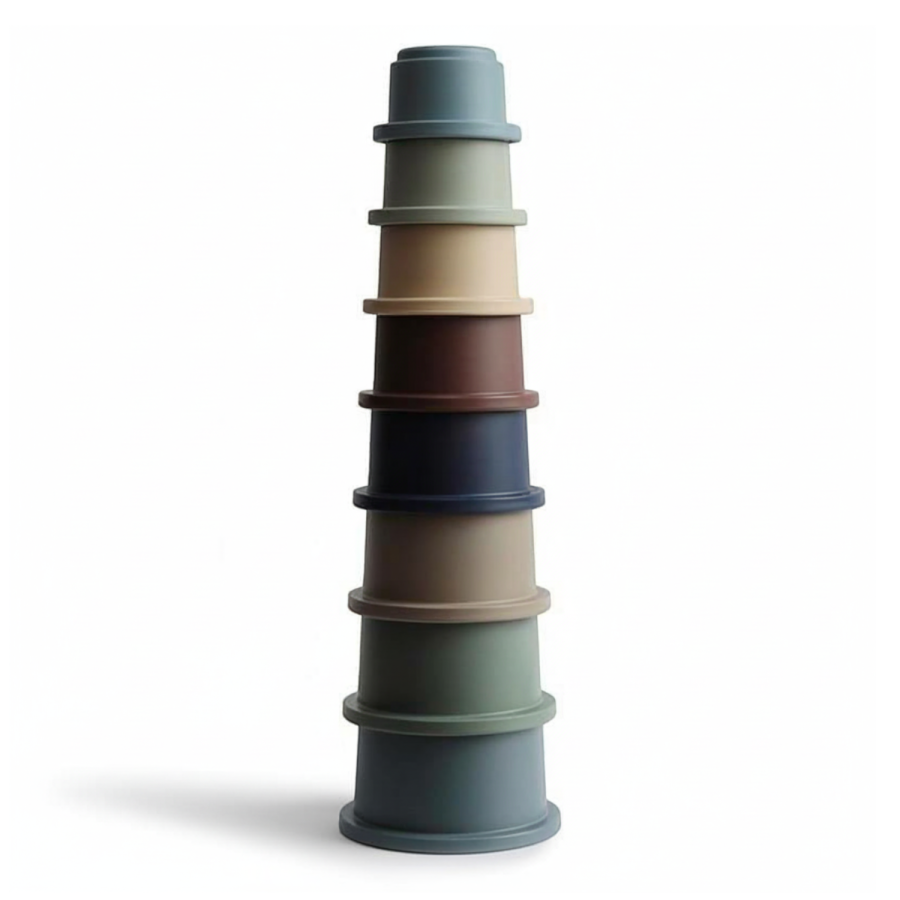 Stacking Tower - wieża z kubeczków FOREST / Mushie