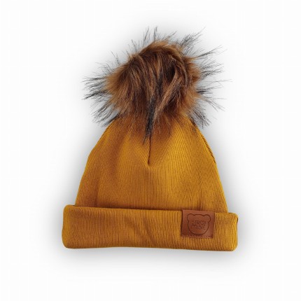 Czapka z pomponem MAXI - WESOŁA MUSZTARDA / Strojmisie
