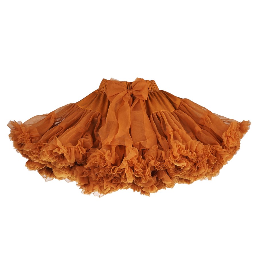 Spódnica Pettiskirt - Karmel RÓŻNE ROZMIARY / Manufaktura Falbanek