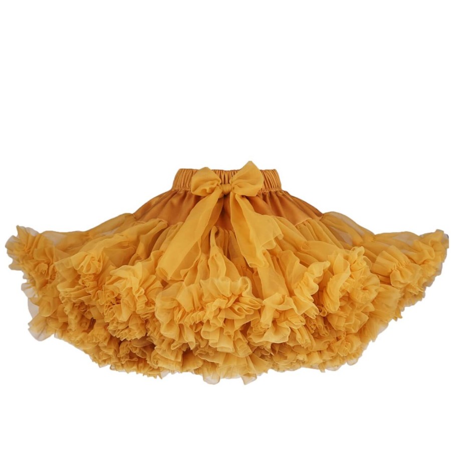 Spódnica Pettiskirt - Musztarda RÓŻNE ROZMIARY / Manufaktura Falbanek