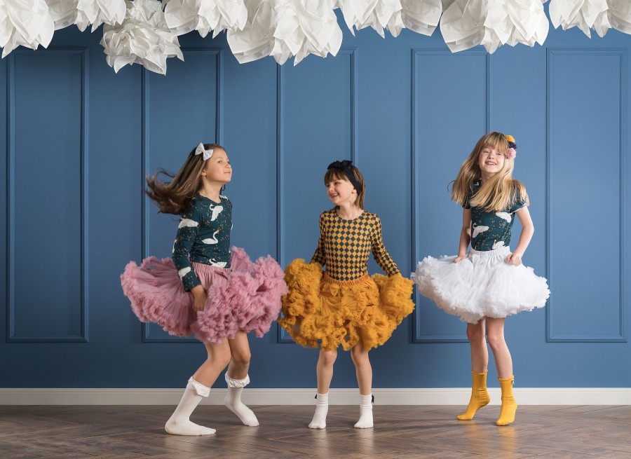Spódnica Pettiskirt - Musztarda RÓŻNE ROZMIARY / Manufaktura Falbanek