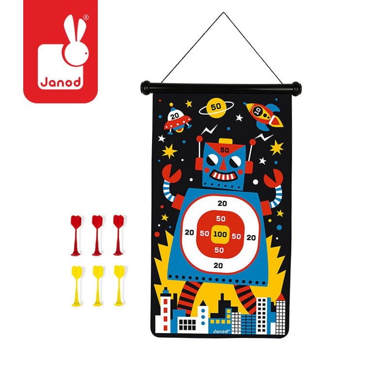 Magnetyczna gra w rzutki Roboty / Janod