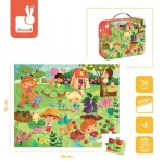 Puzzle w walizce Ogród 36 elementów 4+ / Janod
