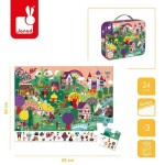Puzzle obserwacyjne w walizce Baśnie 24 elementy 3+ / Janod