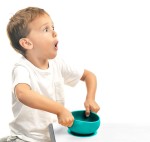 Miseczka silikonowa z pokrywką zielona / MINIKOIOI