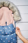 Zimowy śpiworek do wózka DOTS / Pink no More