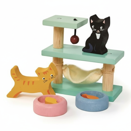 Drewniane figurki do zabawy - kotki / Tender Leaf Toys