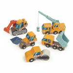 Drewniane pojazdy budowlane / Tender Leaf Toys