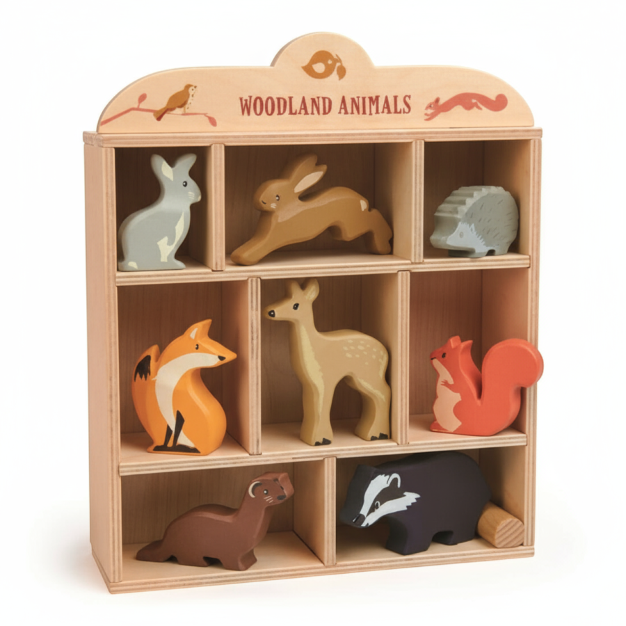 Drewniane figurki do zabawy - leśne zwierzęta / Tender Leaf Toys