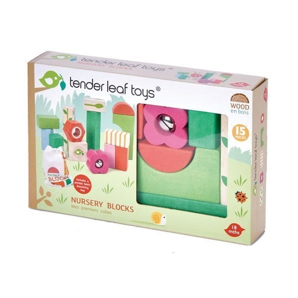 Drewniane klocki - zestaw dla najmłodszych / Tender Leaf Toys