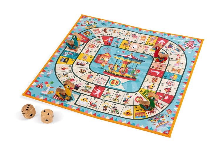 Gra wyścig Gąski na karuzeli Carrousel / Janod