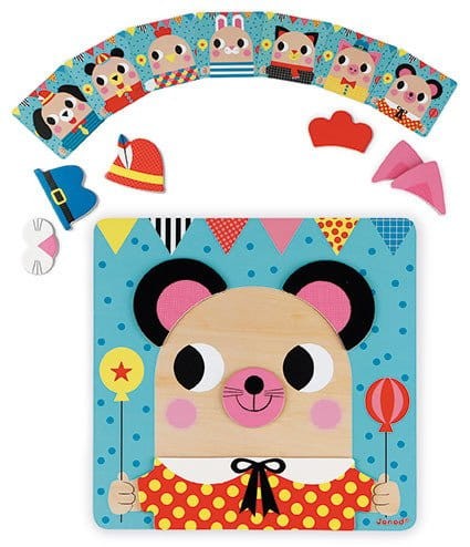 Układanka drewniana magnetyczna Zwierzątka / Janod