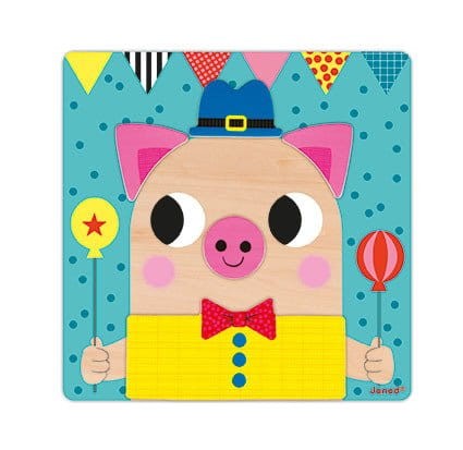 Układanka drewniana magnetyczna Zwierzątka / Janod