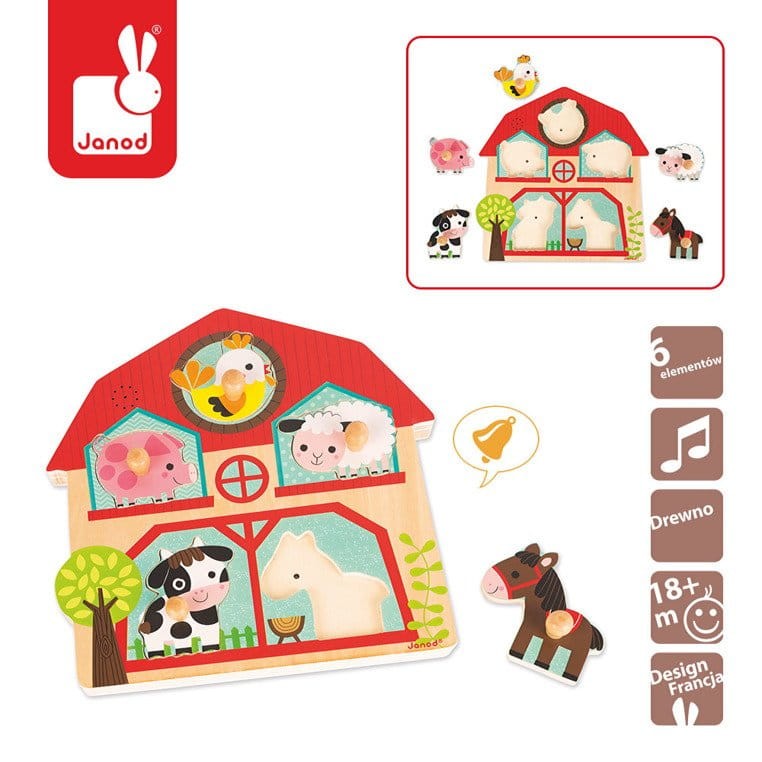 Puzzle muzyczne Mieszkańcy farmy / Janod