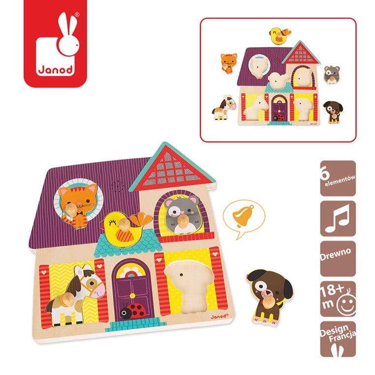 Puzzle muzyczne Moi mali przyjaciele / Janod