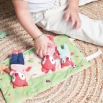 Mini - przytulanki rodzina lisków z rozkładaną matą Lisiczka Alice 2 lata+ / Lilliputiens