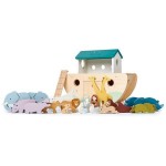 Drewniany statek ze zwierzątkami - Arka Noego / Tender Leaf Toys