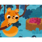Puzzle sensoryczne 20 elementów Leśne zwierzęta / Janod