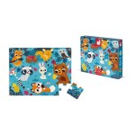 Puzzle sensoryczne 20 elementów Leśne zwierzęta / Janod