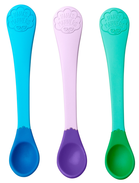 Zestaw 3 łyżeczek 4m+,ETAP 1 - kolor / Nanas Manners
