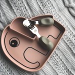 Widelec i łyżka 1-3 lat, ETAP 2 - grey / Nanas Manners