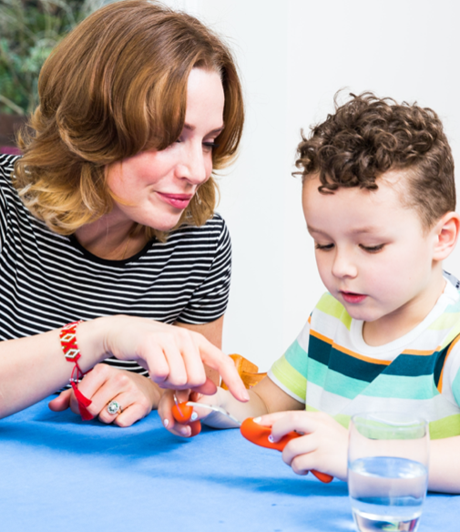 Sztućce kształtujące chwyt 3-9 lat, ETAP 3 - pink / Nanas Manners