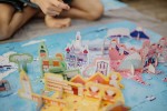 Puzzle edukacyjne z figurkami 3D Cuda świata 350 elementów 7 + / Janod
