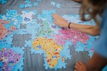 Puzzle edukacyjne z figurkami 3D Cuda świata 350 elementów 7 + / Janod