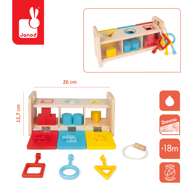 Drewniany sorter z kluczykami Essentiel / Janod