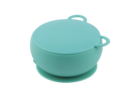 Miseczka silikonowa z pokrywką zielona / MINIKOIOI