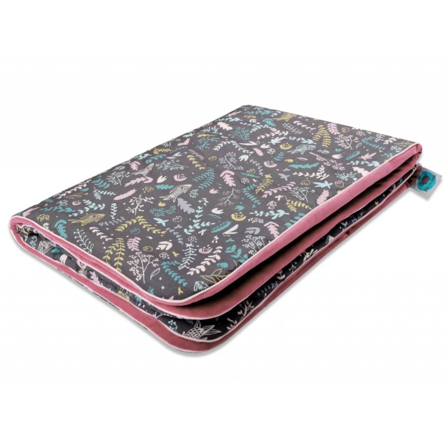 Kocyk ciepły BOTANIC & WRZOSOWY WELUR 80X100CM / Pink no More