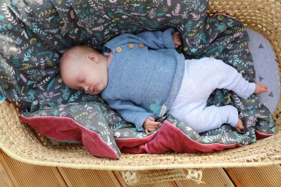 Kocyk ciepły BOTANIC & WRZOSOWY WELUR 80X100CM / Pink no More