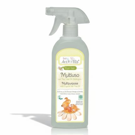 Płyn do czyszczenia powierzchni mających kontakt z dzieckiem z organicznym olejkiem herbacianym, 500 ml / Baby Anthyllis