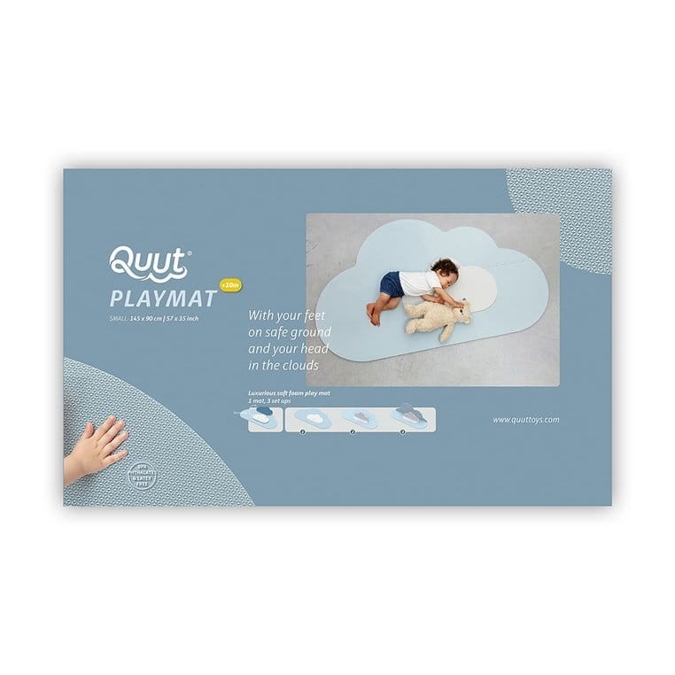 Mata do zabawy piankowa podłogowa Chmurka Playmat - Dusty blue / QUUT