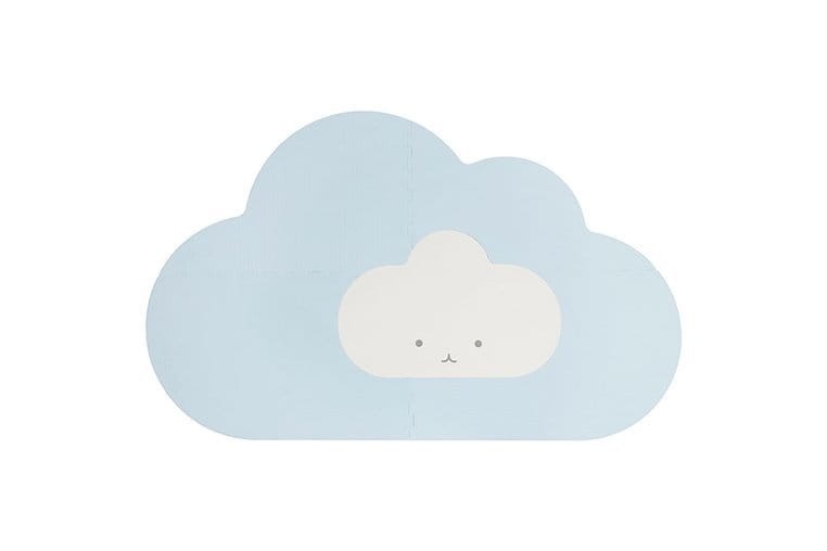 Mata do zabawy piankowa podłogowa Chmurka Playmat - Dusty blue / QUUT